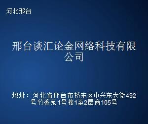 邢台谈汇论金网络科技